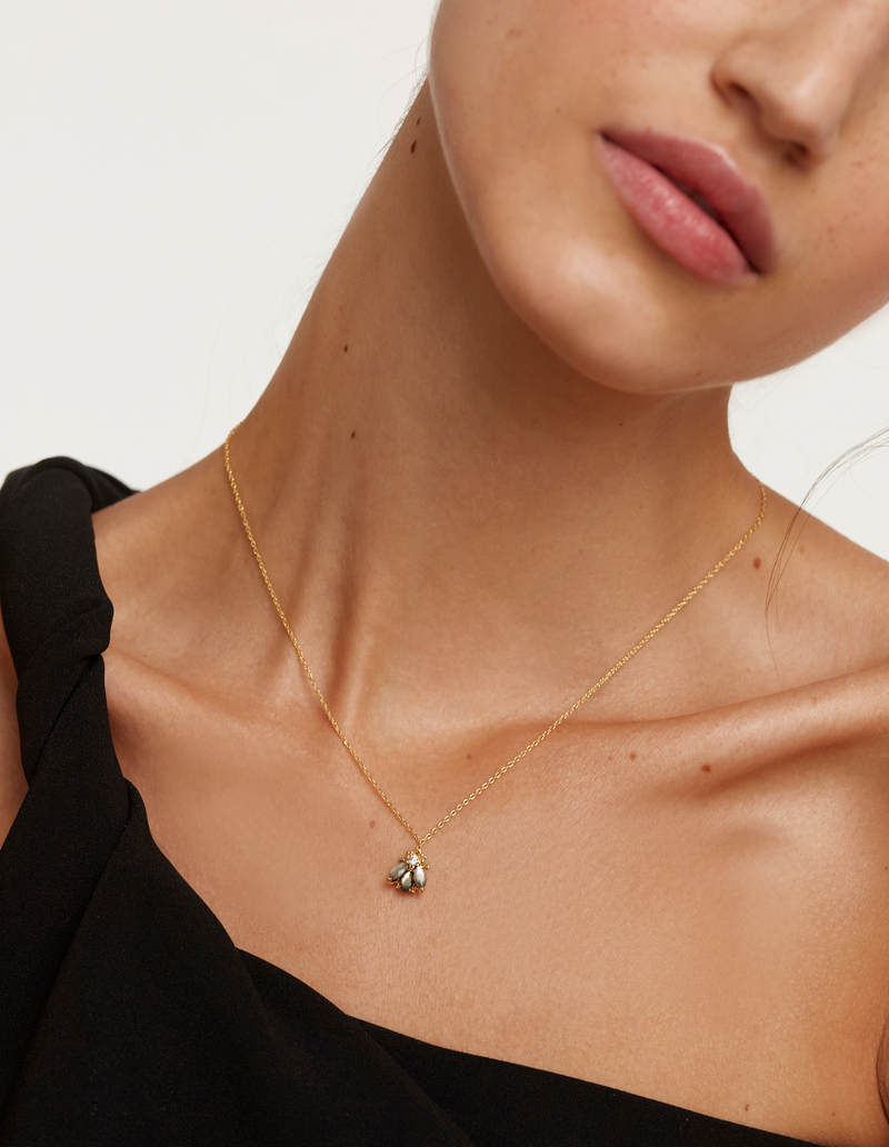 PDPAOLA Zaza Necklace - Gold | Mocha Australia