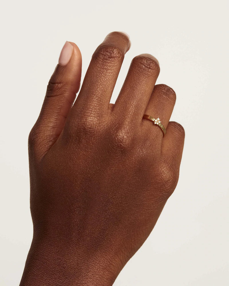 PDPAOLA Nova Ring - Gold | Mocha Australia