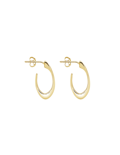 Ichu Mini Hooked Hoops - Gold | Mocha Australia