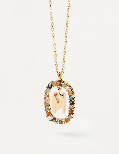 PDPAOLA Letter Necklace - M | Mocha Australia