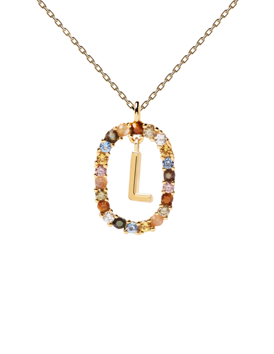 PDPAOLA Letter Necklace - L | Mocha Australia