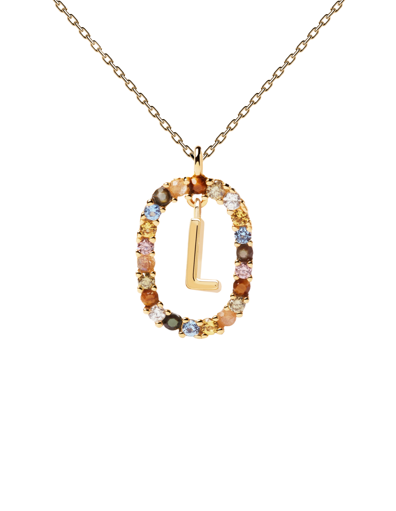 PDPAOLA Letter Necklace - L | Mocha Australia