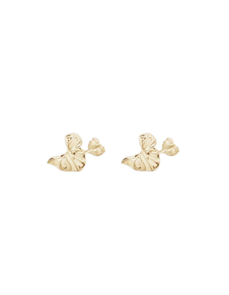 Ichu Arctic Curve Earrings - Gold | Mocha Australia