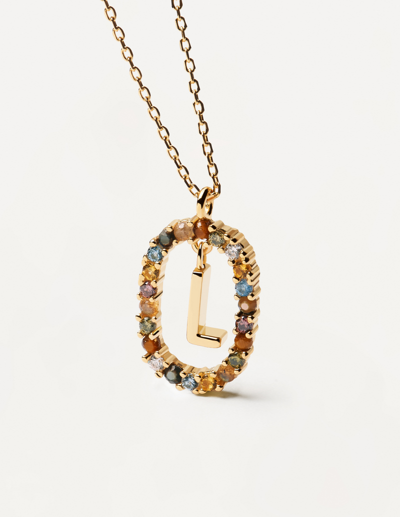 PDPAOLA Letter Necklace - L | Mocha Australia