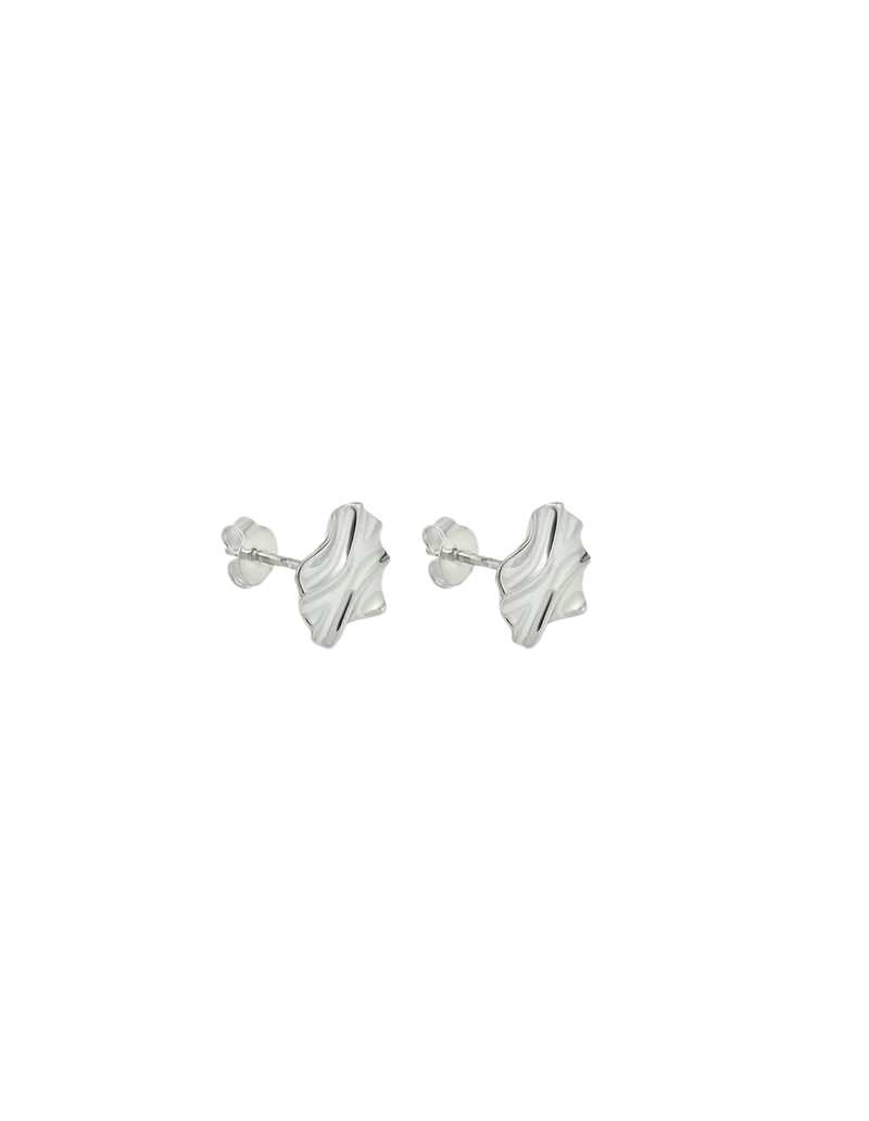 Ichu Arctic Curve Earrings - Silver | Mocha Australia