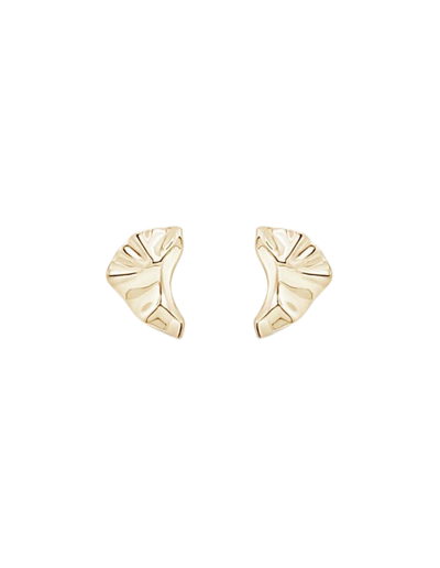 Ichu Arctic Curve Earrings - Gold | Mocha Australia