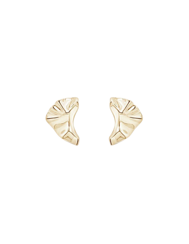 Ichu Arctic Curve Earrings - Gold | Mocha Australia