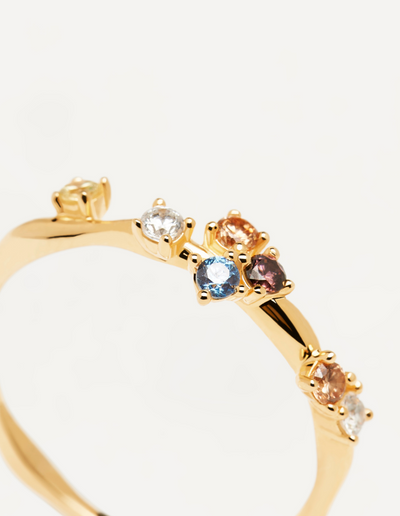 PDPAOLA Five Ring - Gold | Mocha Australia