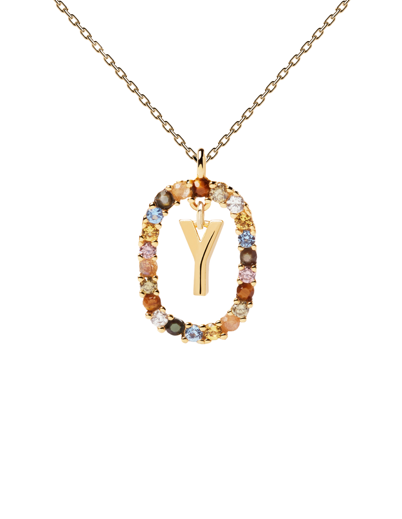 PDPAOLA Letter Necklace - Y | Mocha Australia