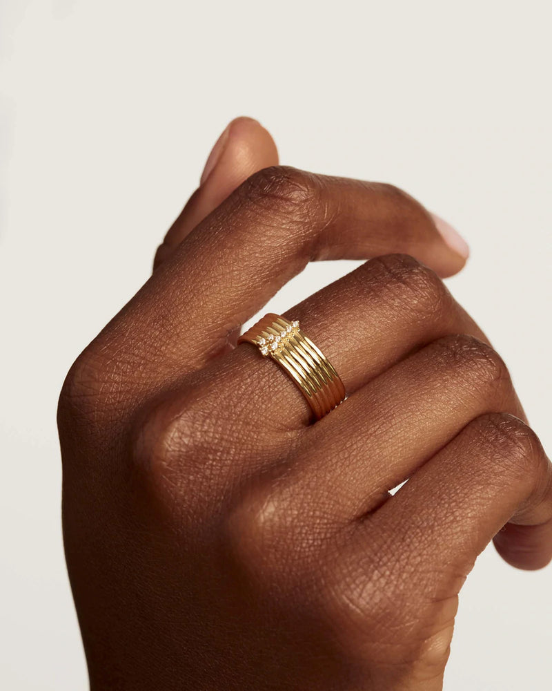 PDPAOLA Super Nova Ring - Gold | Mocha Australia