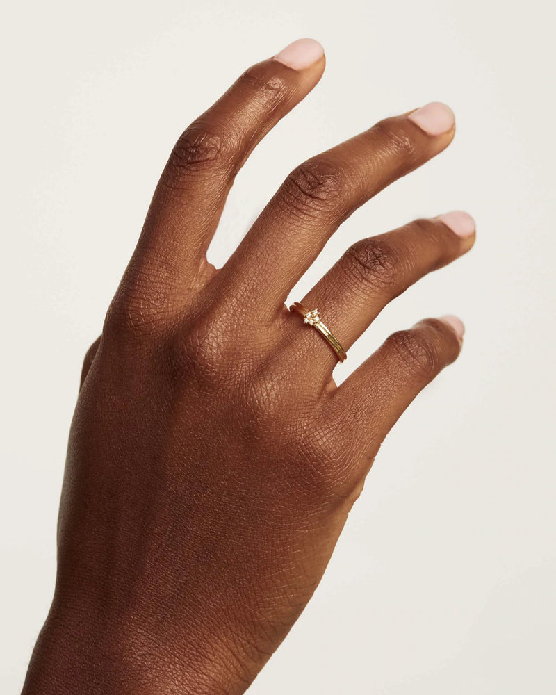PDPAOLA Nova Ring - Gold | Mocha Australia