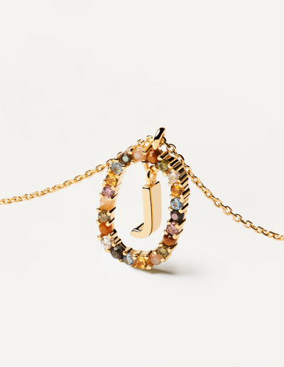 PDPAOLA Letter Necklace - J | Mocha Australia