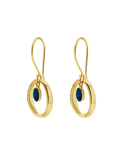 Ichu Halo'D Opal Earrings - Gold | Mocha Australia