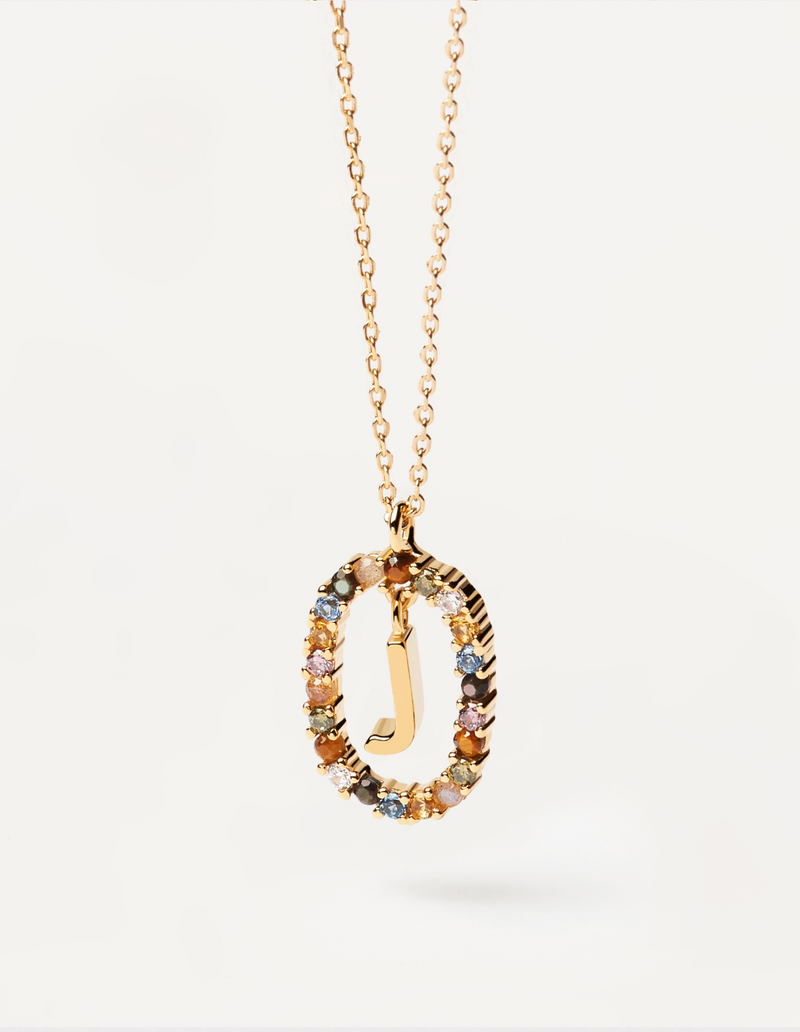 PDPAOLA Letter Necklace - J | Mocha Australia