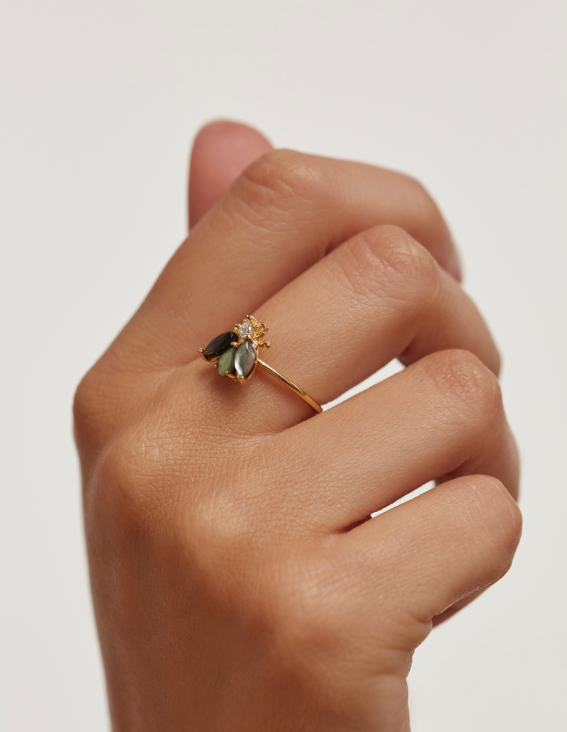 PDPAOLA Zaza Ring - Gold | Mocha Australia