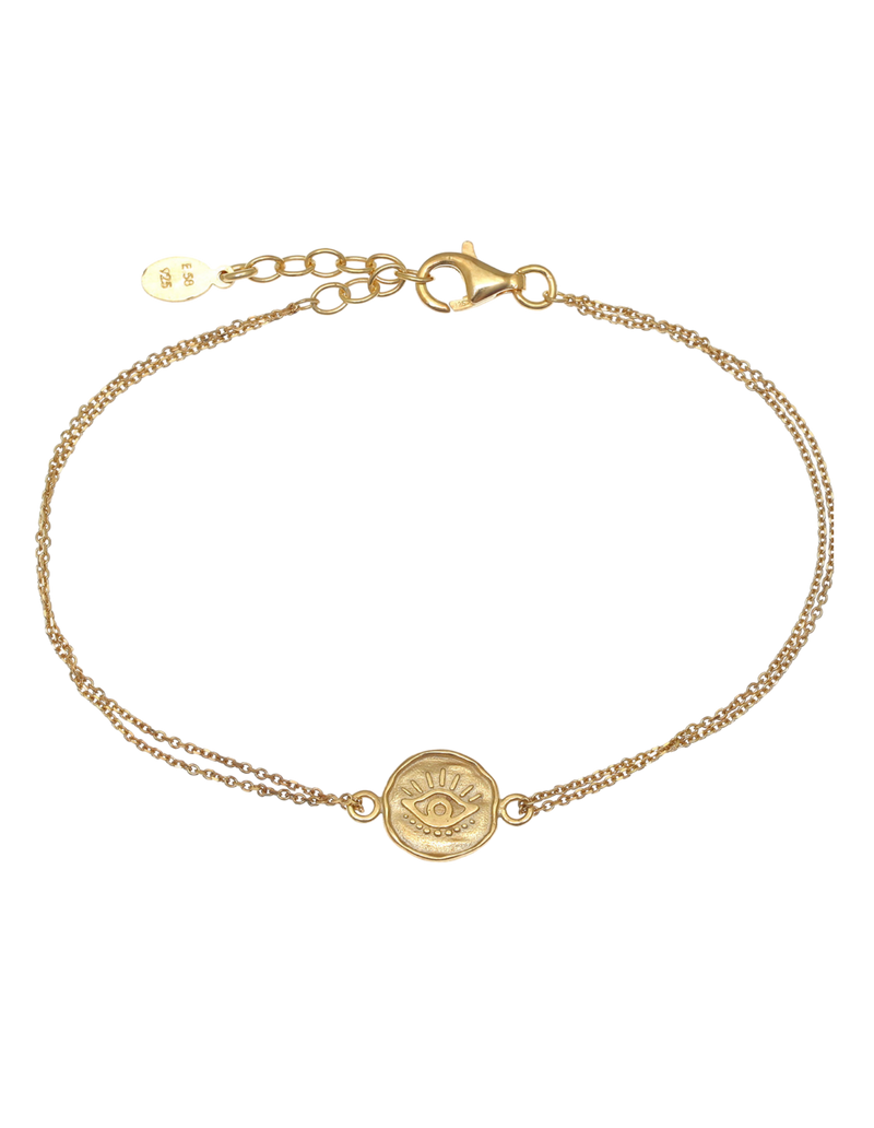 Gregio Symbolic Evil Eye Bracelet - Gold | Mocha Australia