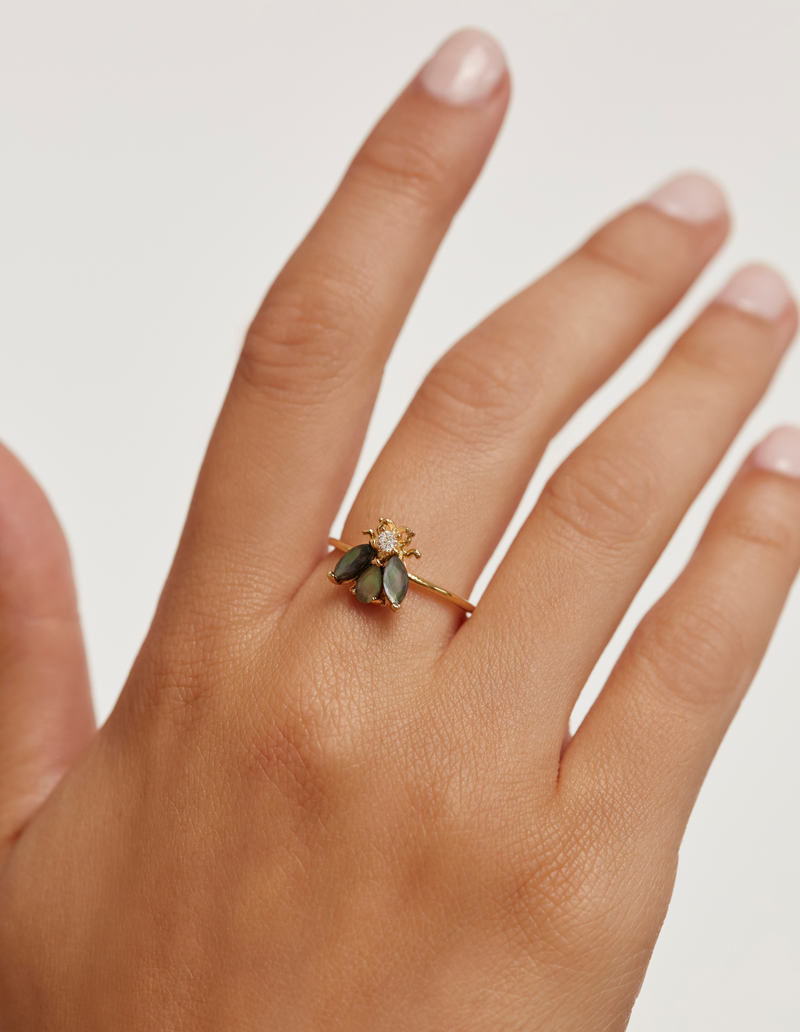 PDPAOLA Zaza Ring - Gold | Mocha Australia