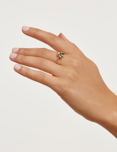 PDPAOLA Zaza Ring - Gold | Mocha Australia