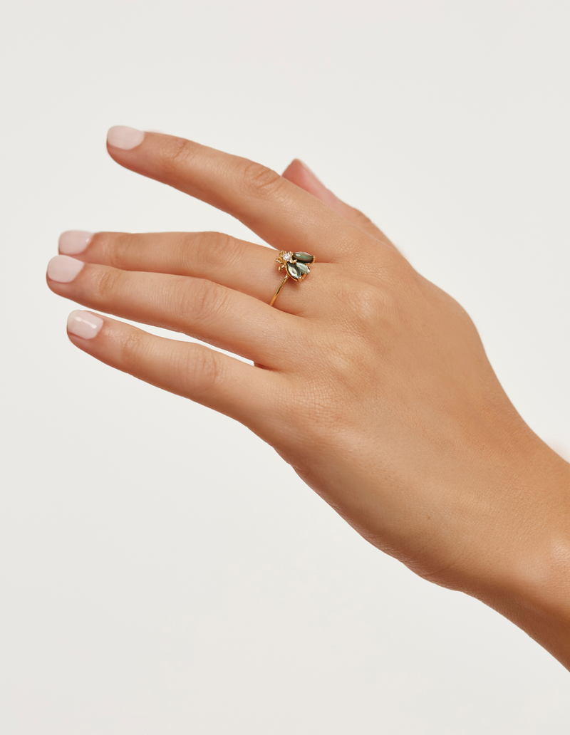 PDPAOLA Zaza Ring - Gold | Mocha Australia