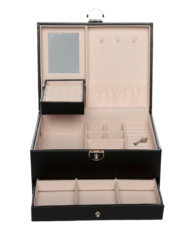 Mocha Compact Jewellery Box - Black | Mocha Australia