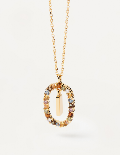 PDPAOLA Letter Necklace - I | Mocha Australia