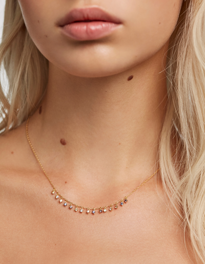 PDPAOLA Willow Necklace - Gold | Mocha Australia