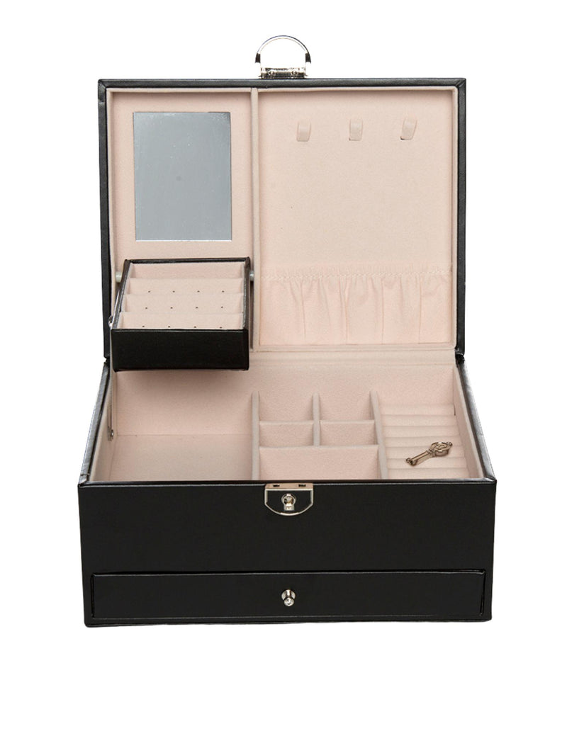 Mocha Compact Jewellery Box - Black | Mocha Australia