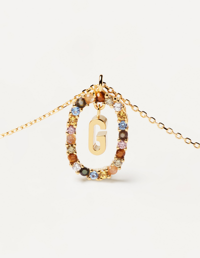 PDPAOLA Letter Necklace - G | Mocha Australia