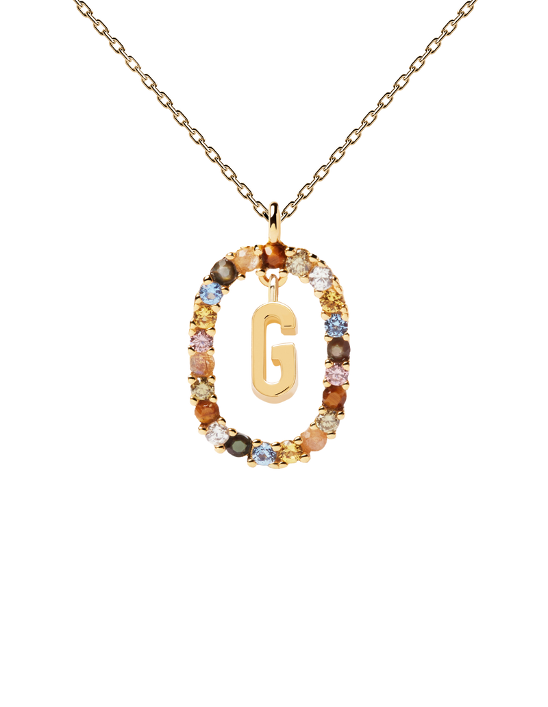 PDPAOLA Letter Necklace - G | Mocha Australia