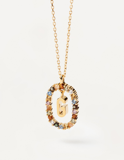 PDPAOLA Letter Necklace - G | Mocha Australia