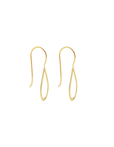 Ichu Fine Open Tear Drop Earrings - Gold | Mocha Australia