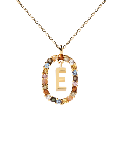 PDPAOLA Letter Necklace - E | Mocha Australia