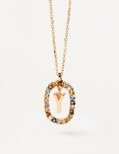 PDPAOLA Letter Necklace - Y | Mocha Australia