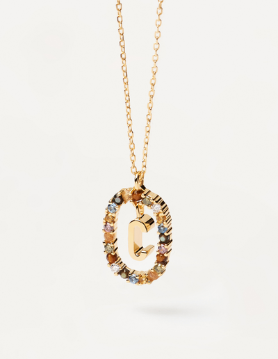 PDPAOLA Letter Necklace - C | Mocha Australia