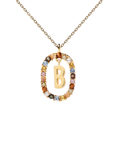 PDPAOLA Letter Necklace - B | Mocha Australia