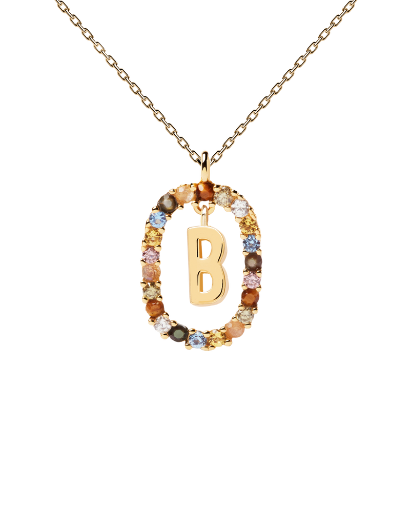 PDPAOLA Letter Necklace - B | Mocha Australia