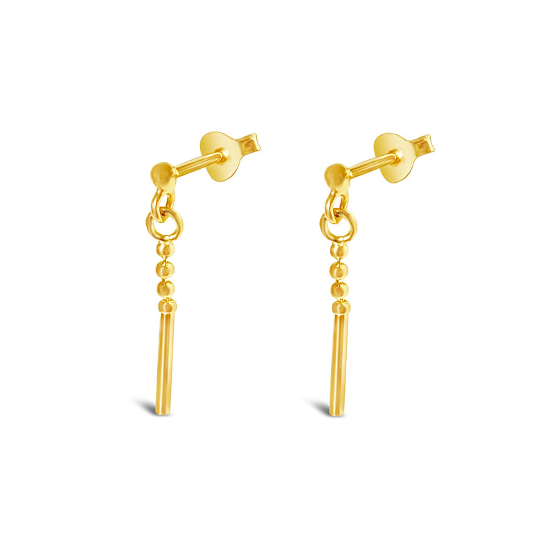 Ichu Tiny Details Drop Earrings - Gold | Mocha Australia