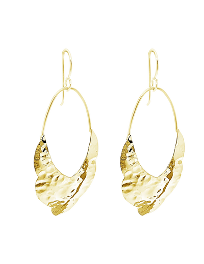 Ichu Falling Cloud Earrings - Gold | Mocha Australia