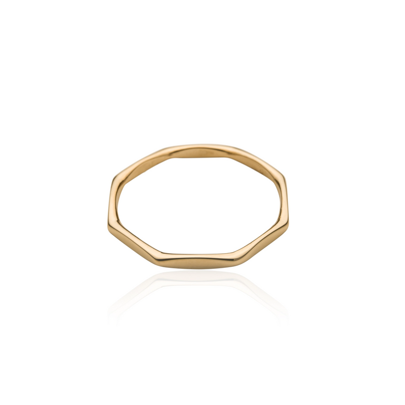 Von Treskow 9CT Gold Octa Ring | Mocha Australia