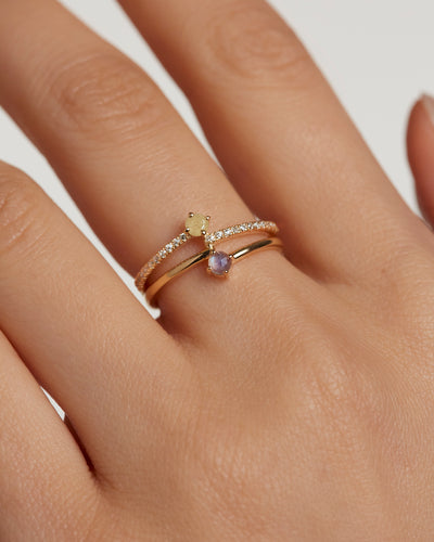 PDPAOLA Patio Ring - Gold | Mocha Australia