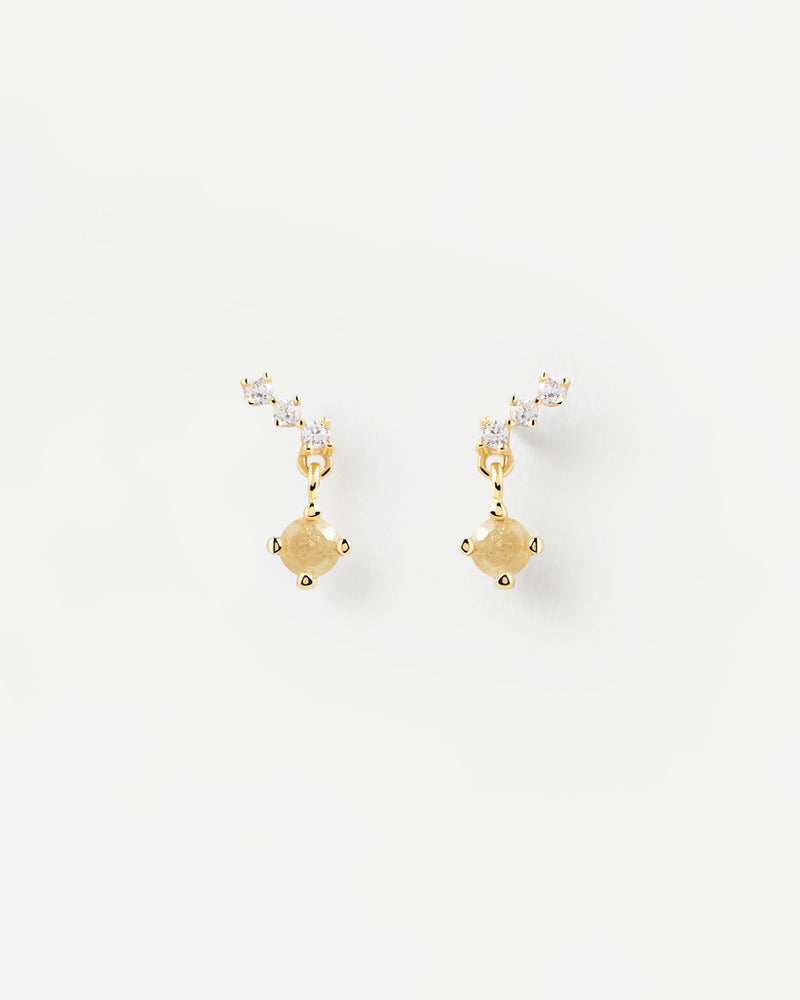 PDPAOLA Astrid Earrings - Gold | Mocha Australia