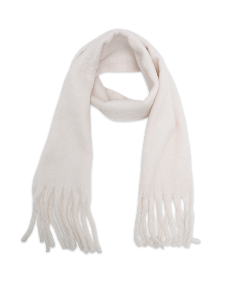 Mocha Tassel Winter Scarf - Cream | Mocha Australia