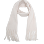 Mocha Tassel Winter Scarf - Cream