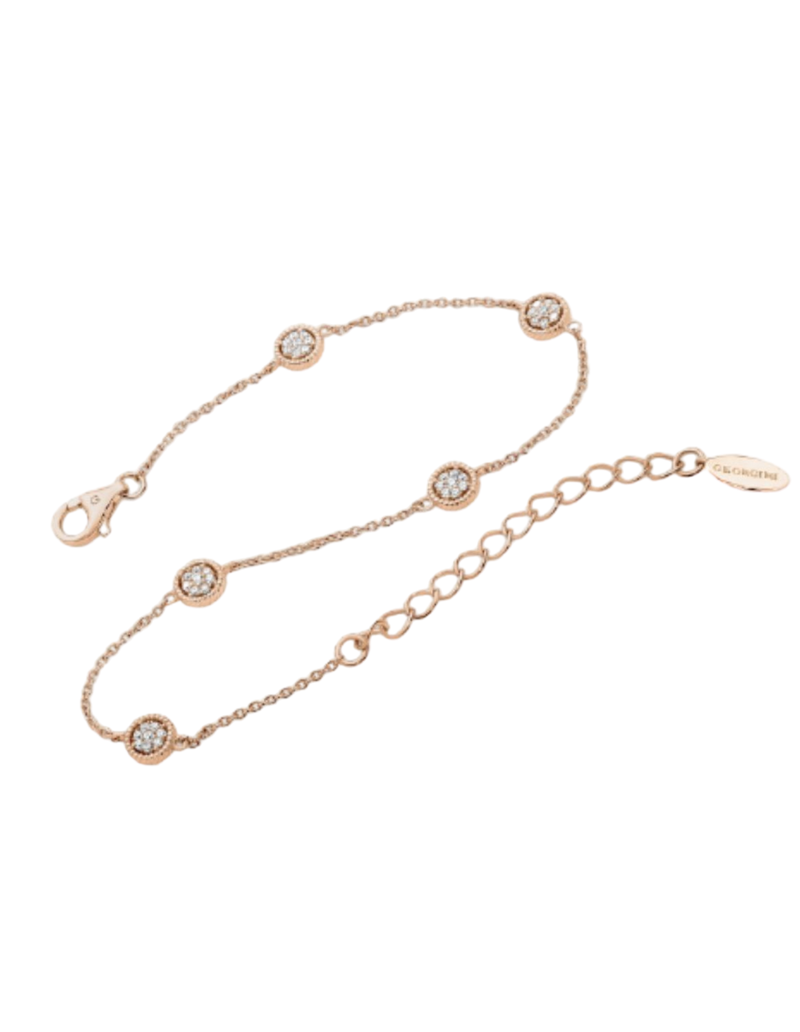 Georgini Karat Bracelet w/ CZ - Rose Gold | Mocha Australia