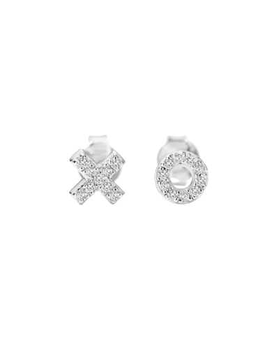 Georgini Kiss Hug Stud Earrings - Silver | Mocha Australia