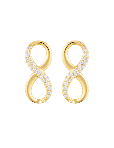 Georgini Forever Infinity Earrings w/ CZ - Gold | Mocha Australia