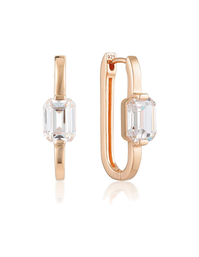 Georgini Emilio Hoop Earrings - Rose Gold | Mocha Australia