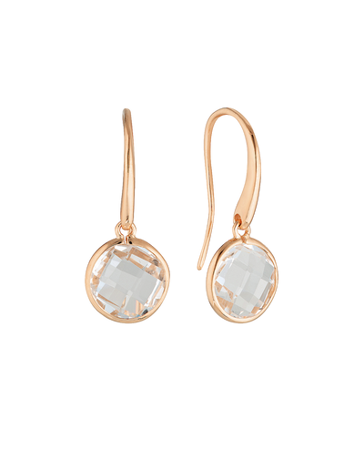 Georgini Lucent Large Hook Earrings - Rose Gold | Mocha Australia