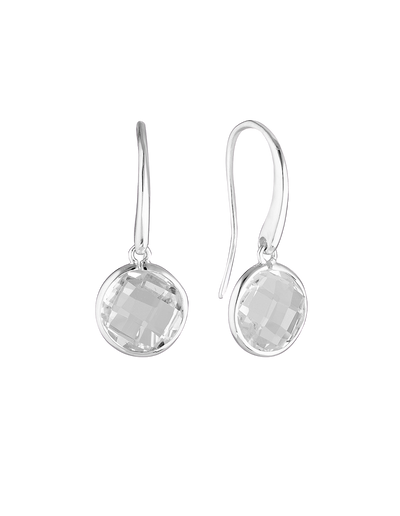 Georgini Lucent Large Hook Earrings - Silver | Mocha Australia