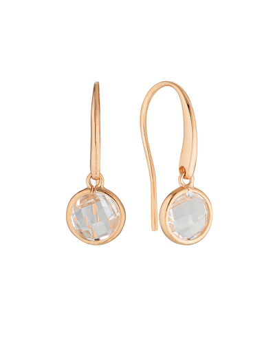 Georgini Lucent Small Hook Earrings - Rose Gold | Mocha Australia